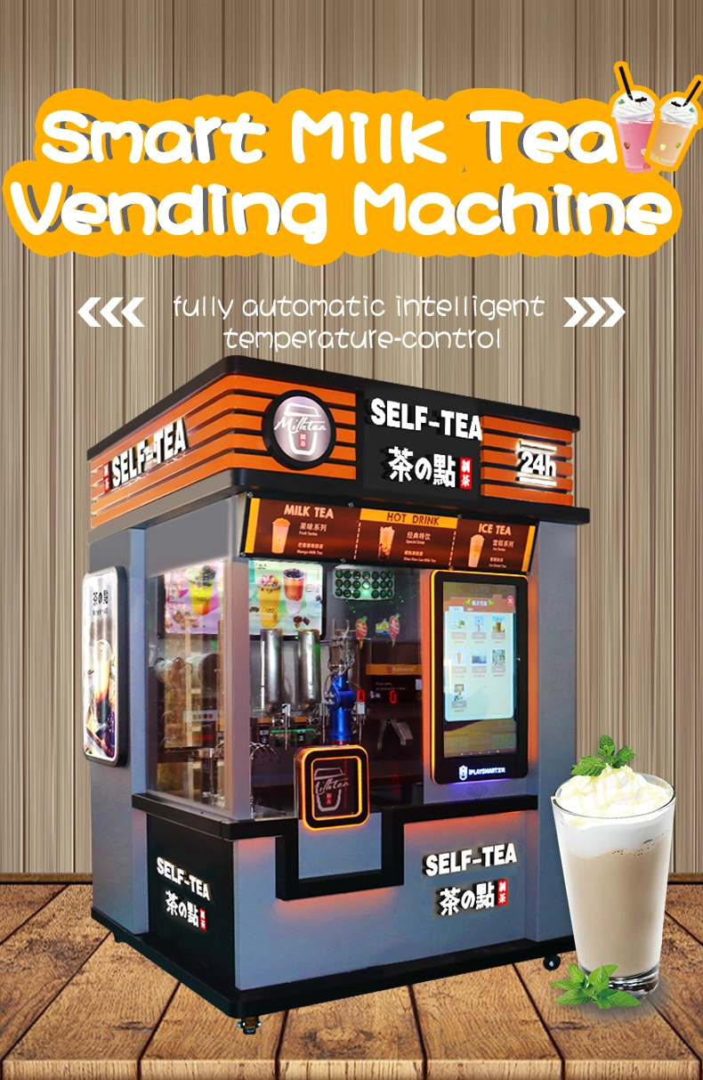 2022 New Style Commercial Smart Milk Tea Vending Machine with Touch Screen Credit Card Coin Bills Acceptor Boba Tea Bubble Tea Vending Machine Manufacturer